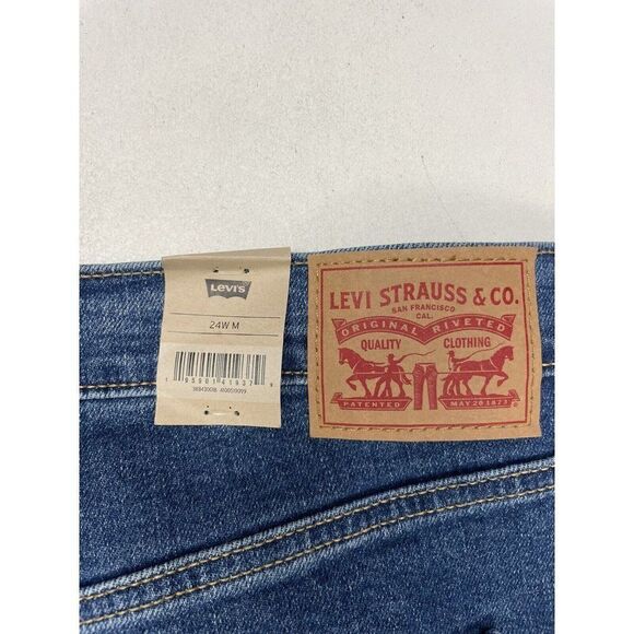 Levi’s Ribcage Straight Ankle Denim Jeans Women Plus Size 24 Blue NWT - Picture 5 of 10
